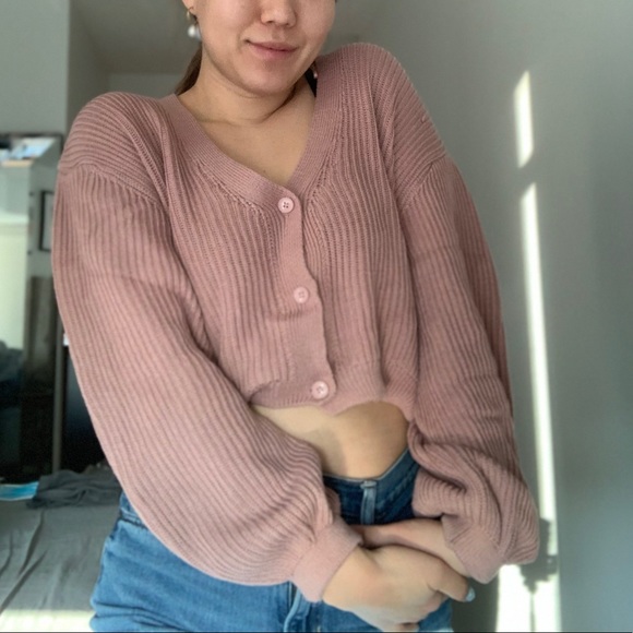 NA-KD volume sleeve cardigan - Picture 4 of 7